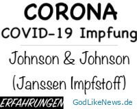 Corona: COVID-19 Impfung mit Johnson & Johnson (Janssen Impfstoff) | Erfahrungen