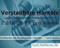 Profihantel X36 Verstellbare Hanteln Komplett-Set + Ständer Test & Review
