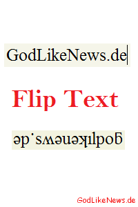 Spiegelverkehrte Schrift online erstellen