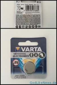 Varta CR2032 Mainboard Batterie