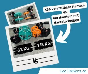 Vergleich X36 verstellbare Hanteln vs Kurzhanteln mit Hantelscheiben